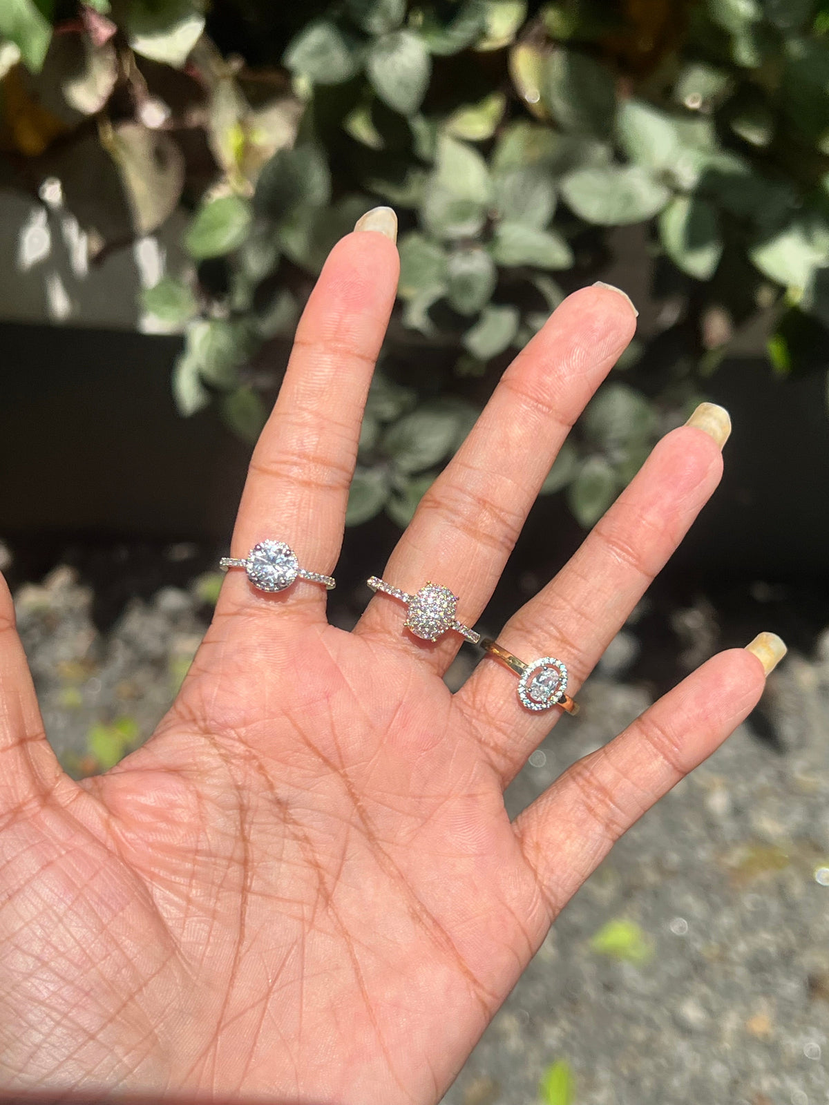 Premium diamond finish party wear rings suitable for 6,7 sizes only product code R47