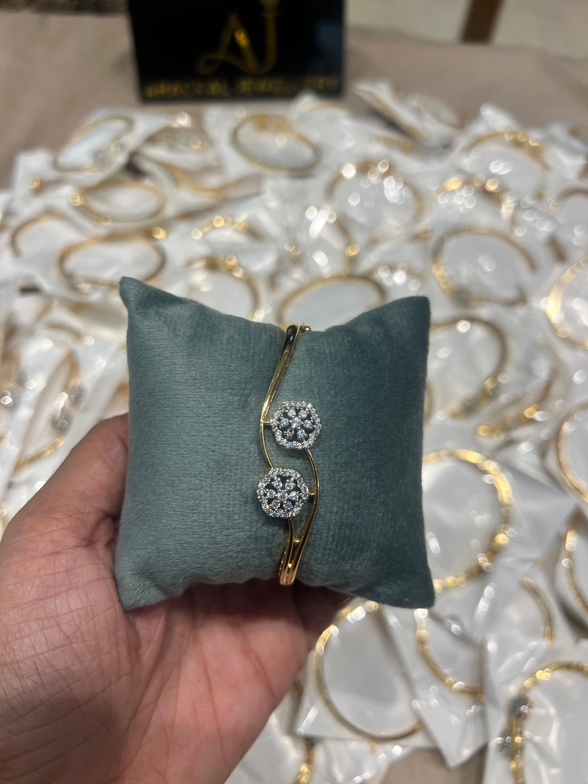 Premium party wear diamond finish openable bracelet product code B15