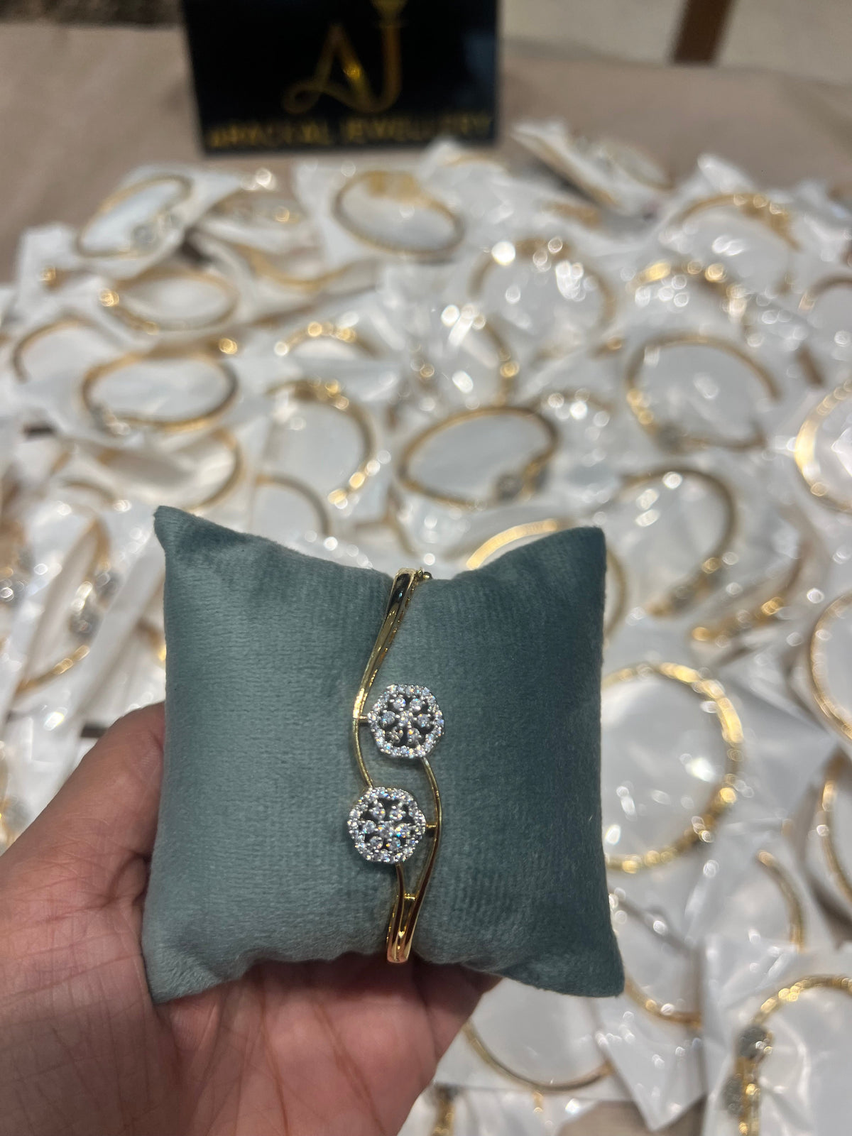 Premium party wear diamond finish openable bracelet product code B15