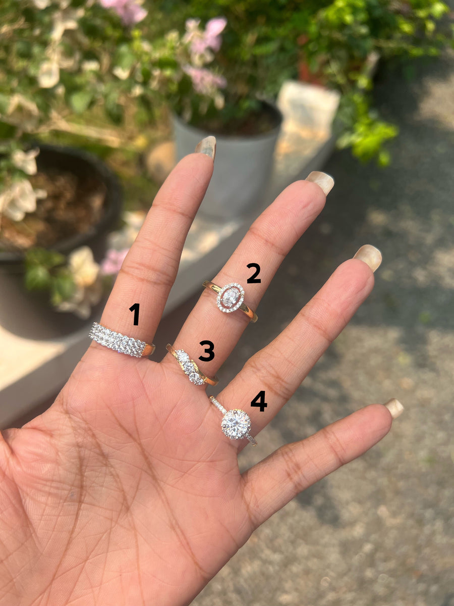 Premium diamond finish party wear rings(17) product code R26
