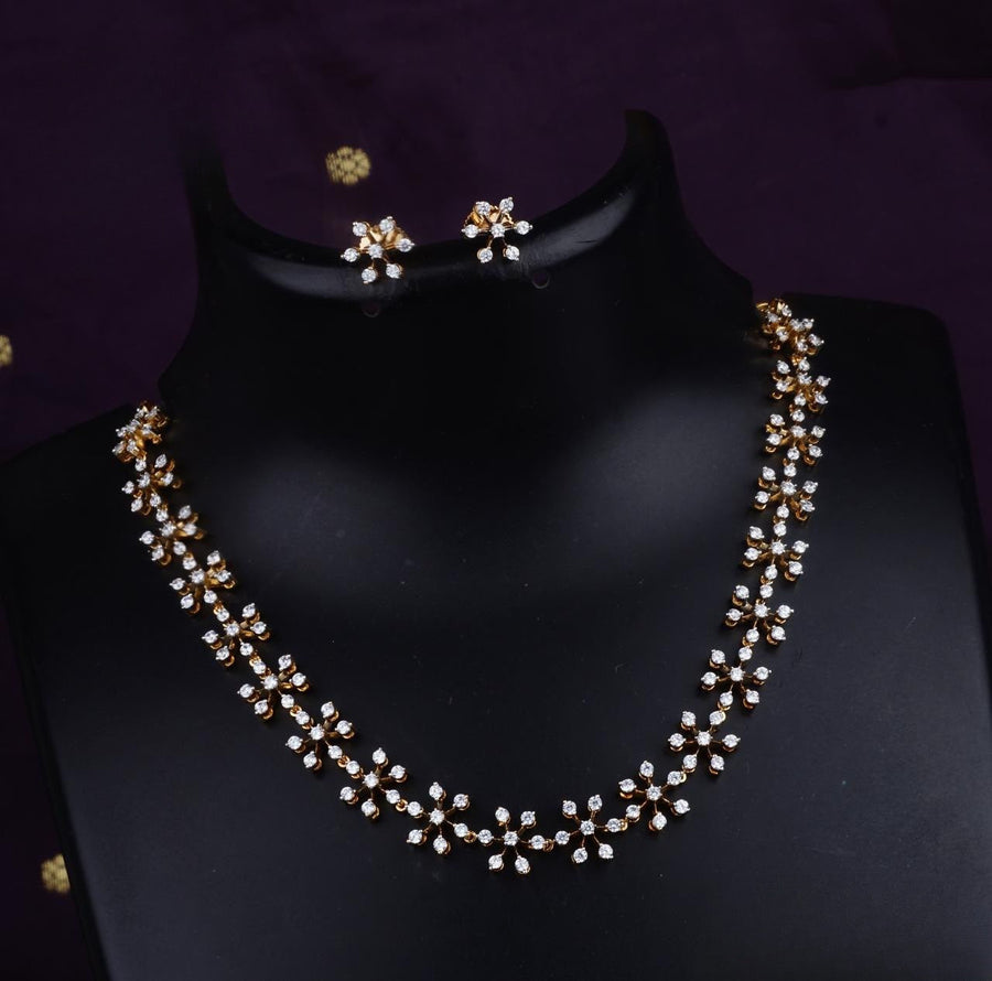 Premium diamond finish ad necklace product code 820