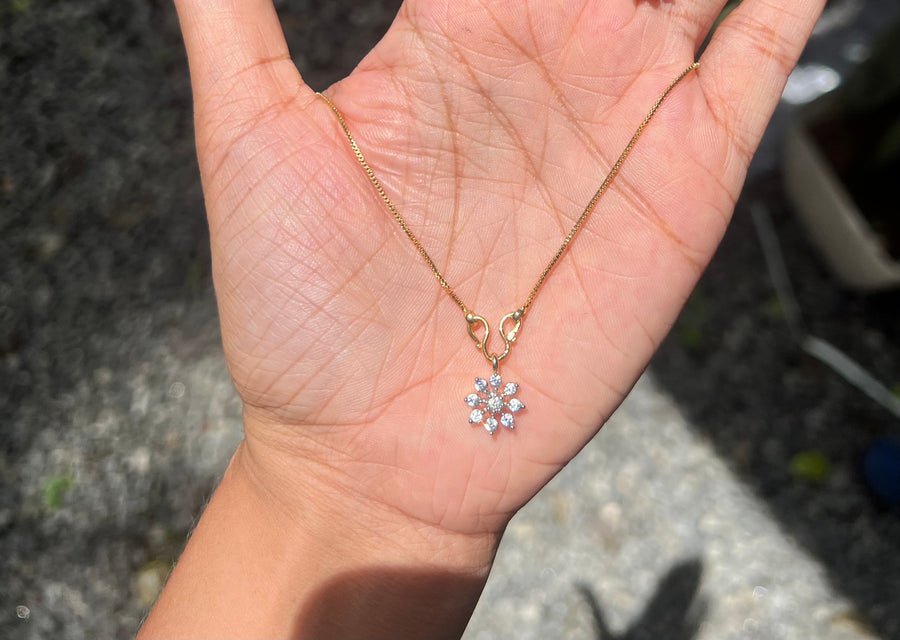 Premium party wear diamond finish pendant with chain product code D286