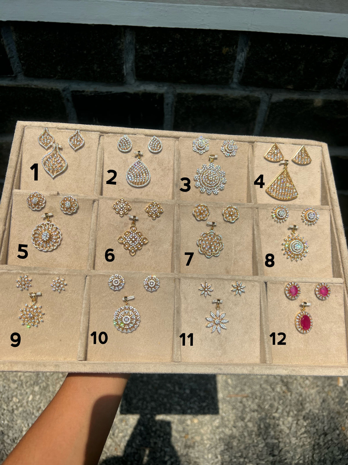 Premium diamond finish night party wear  pendant set product code D230