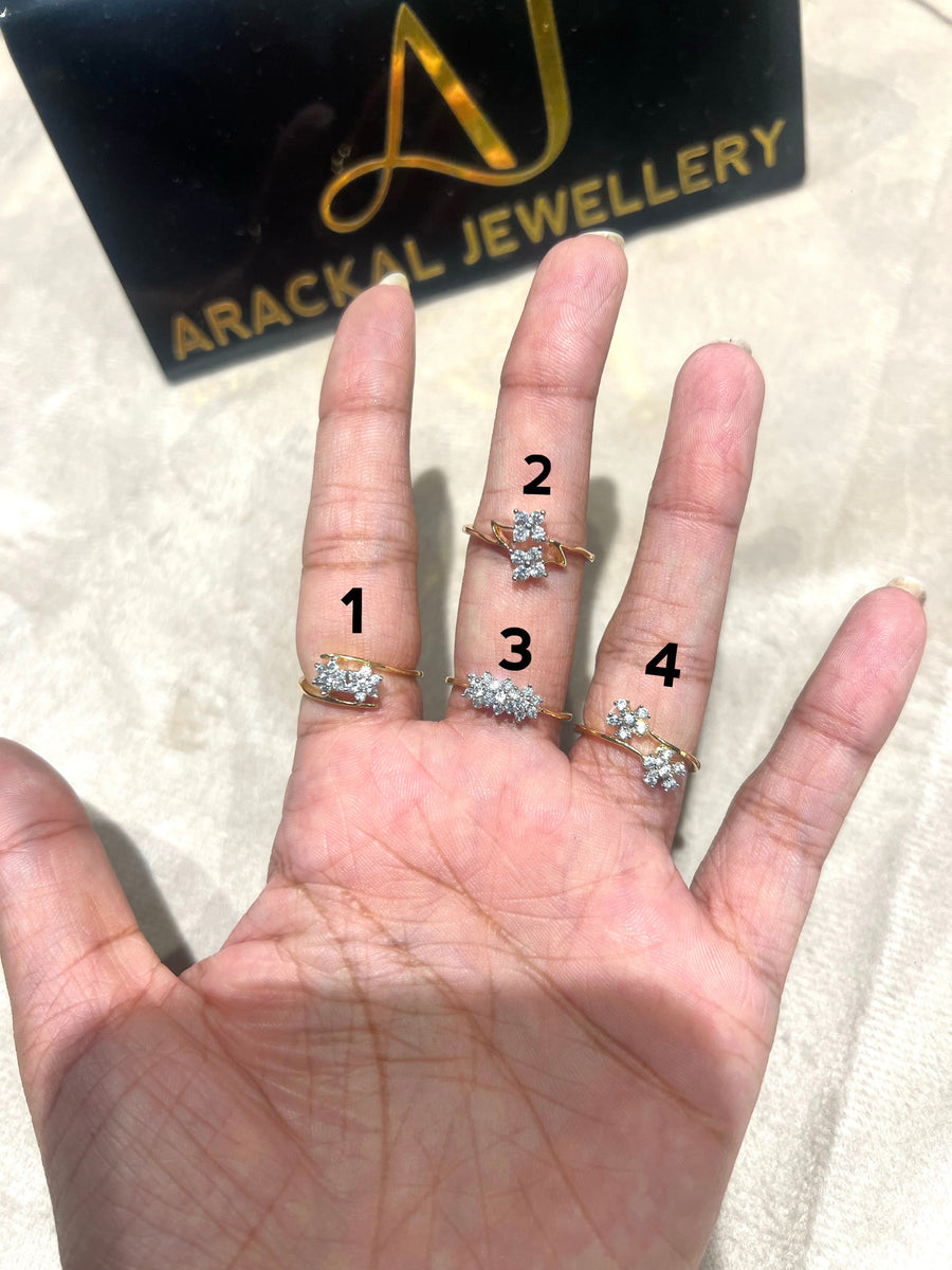 Premium partywear diamond replica  adjustable ring product code R55