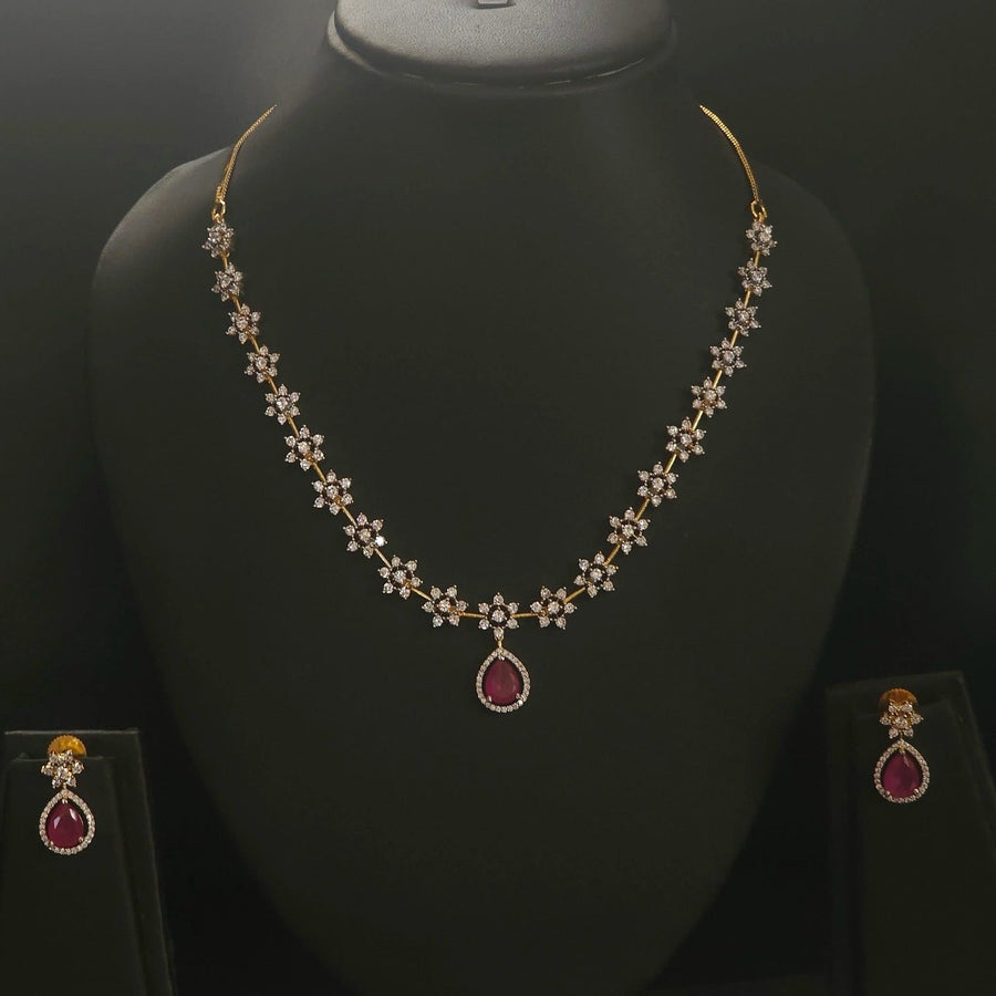 Premium daimond finish star necklace product code 32