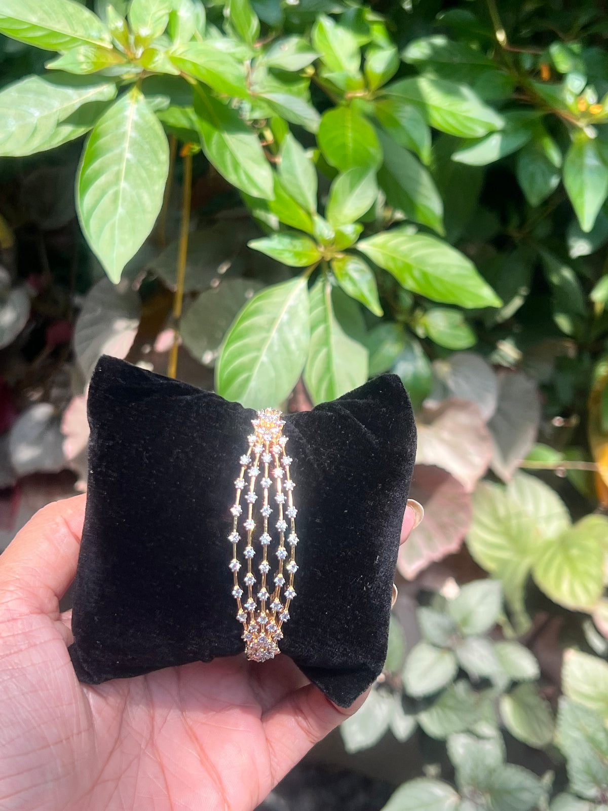 Premium party wear diamond replica openable not sweat proof repolishable bracelet product code B141