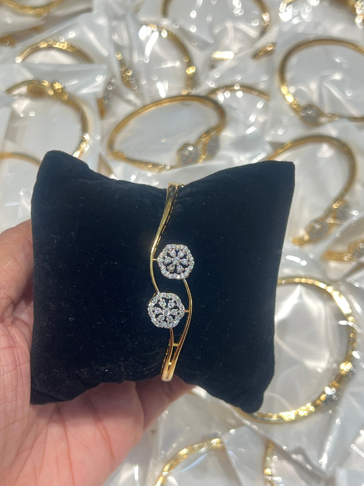 Premium party wear diamond finish openable bracelet product code B15