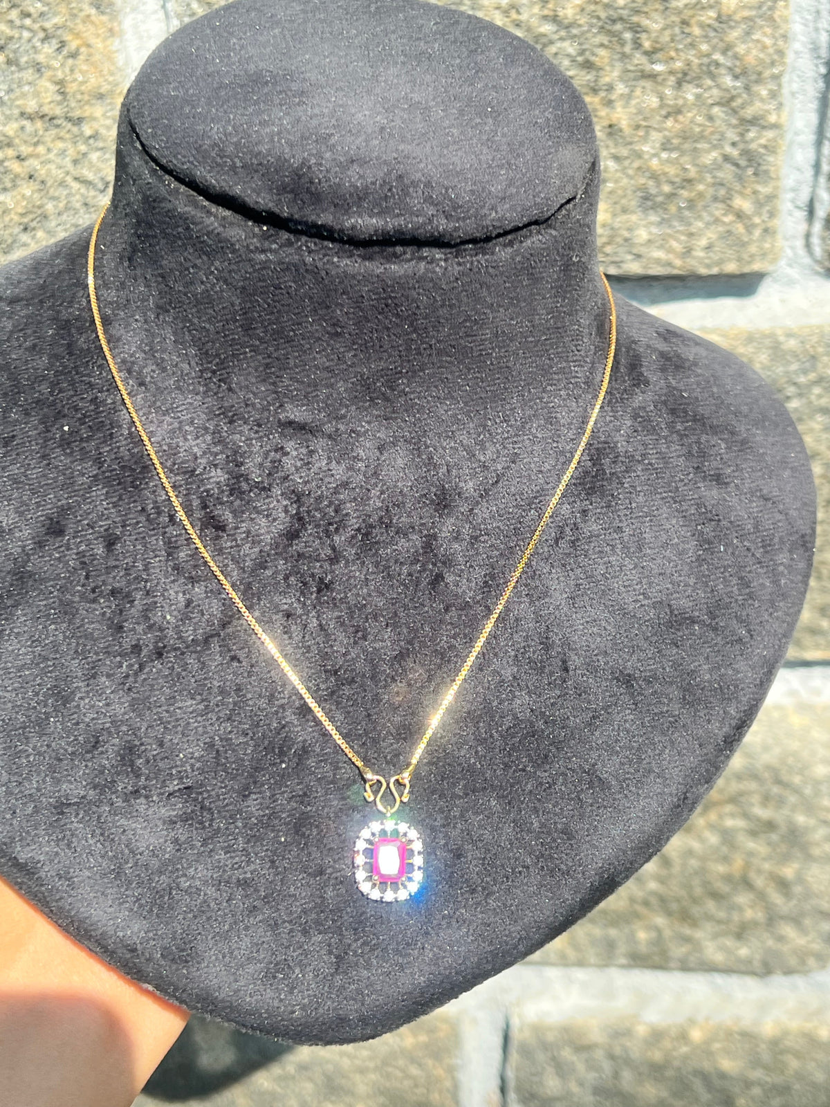 Premium diamond finishparty wear  pendant chain set product code D126