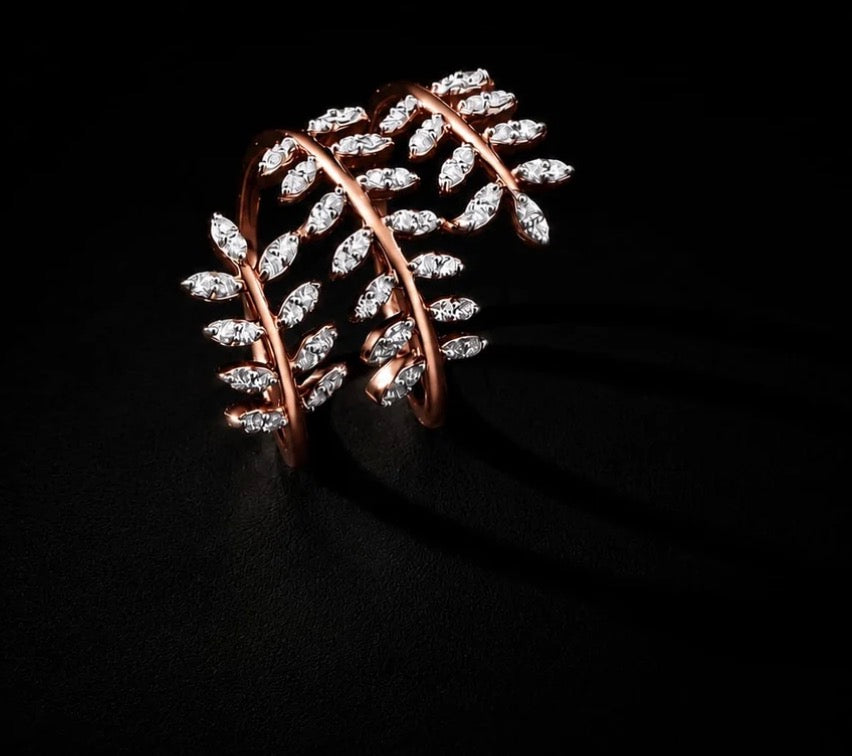 Premium diamond finish statement ring product code R64