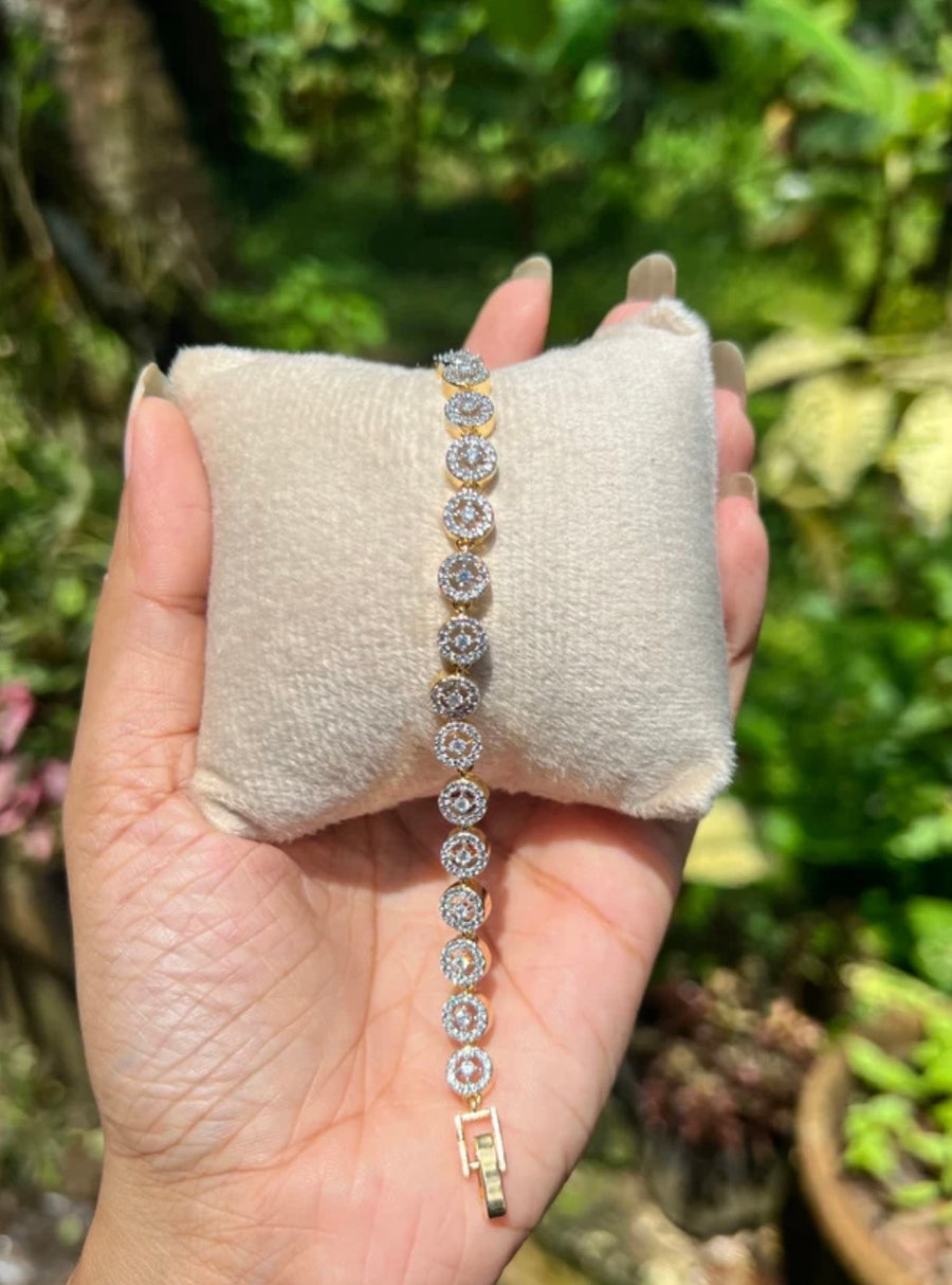 Occasion wear diamond finish bracelet suitable for 2 and 2.2 size only product code B46