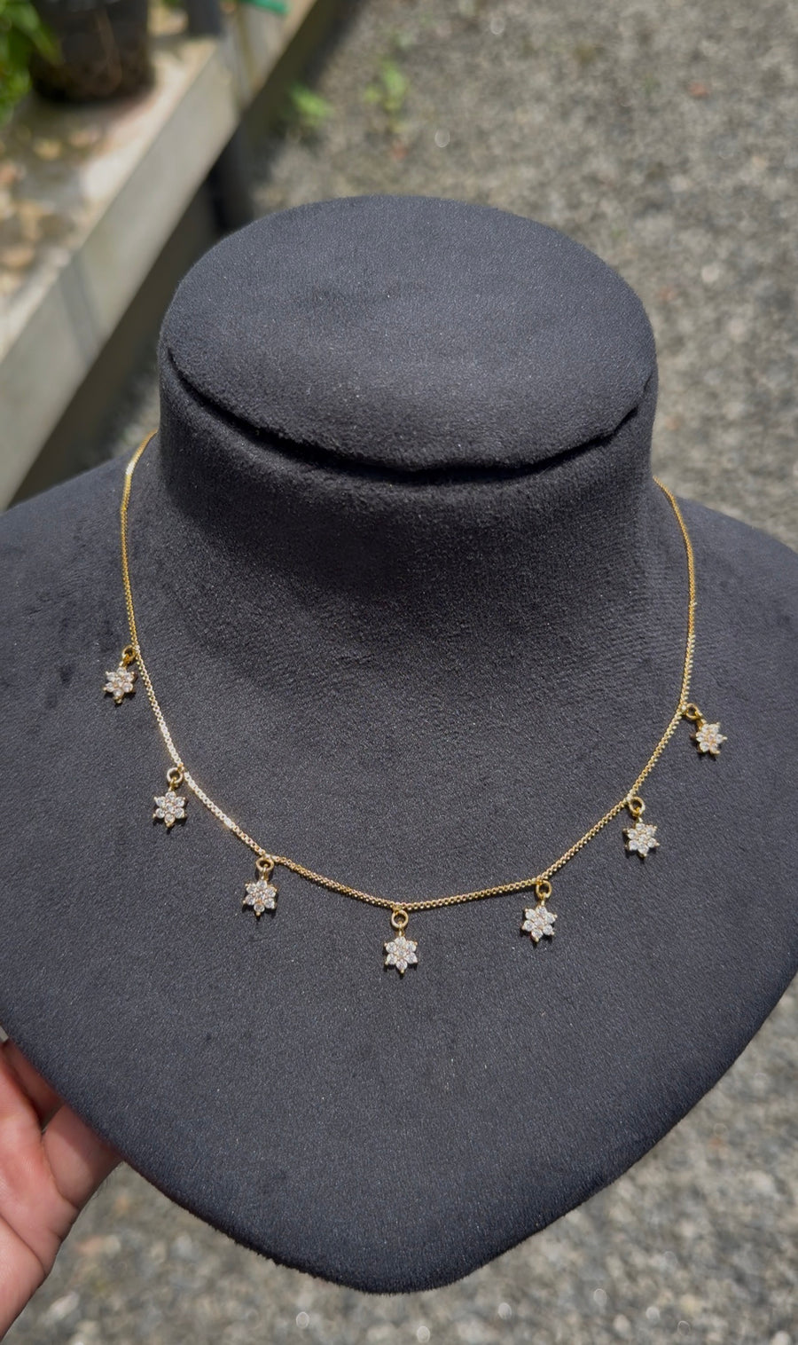Premium quality 24 carat micro plated star chain product code G137