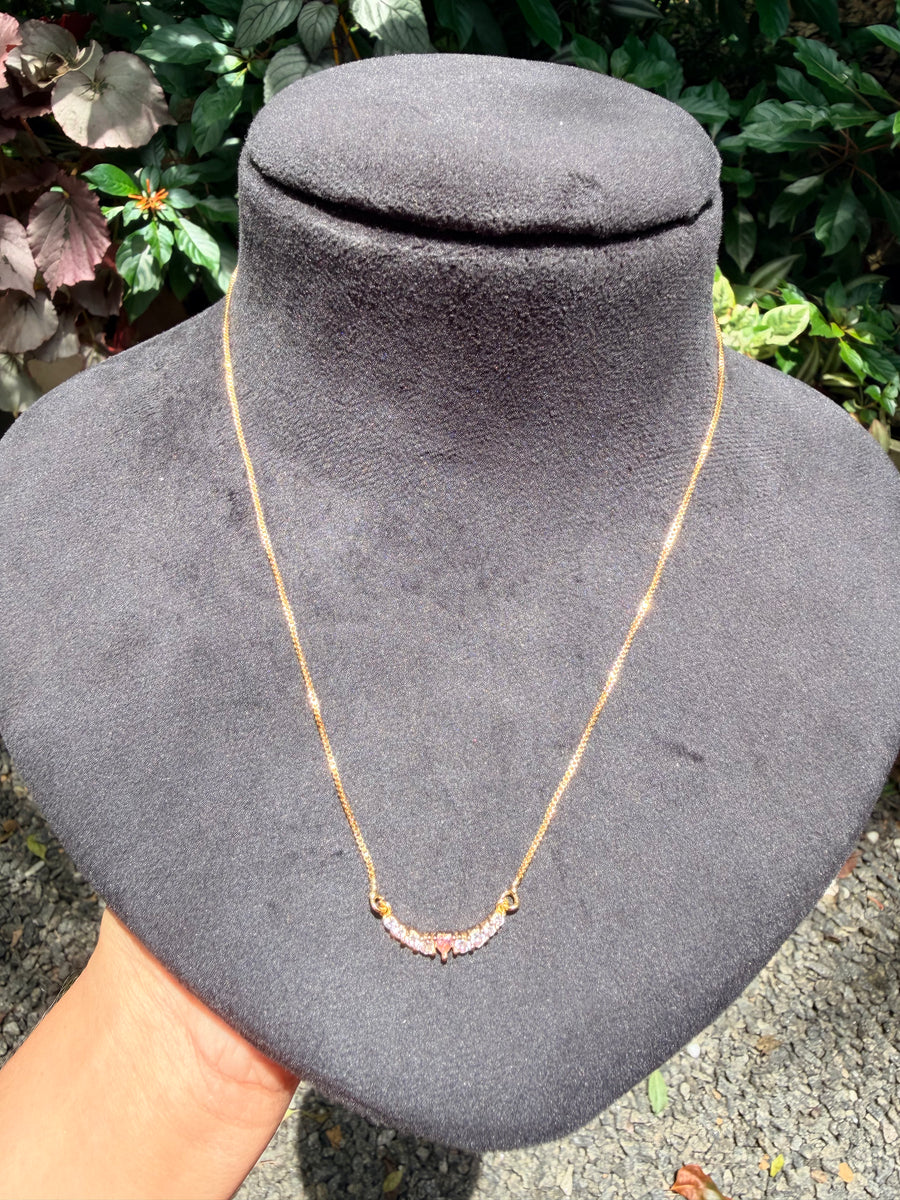 24 carat micro gold plated cute pendant chain with set
Product code G135