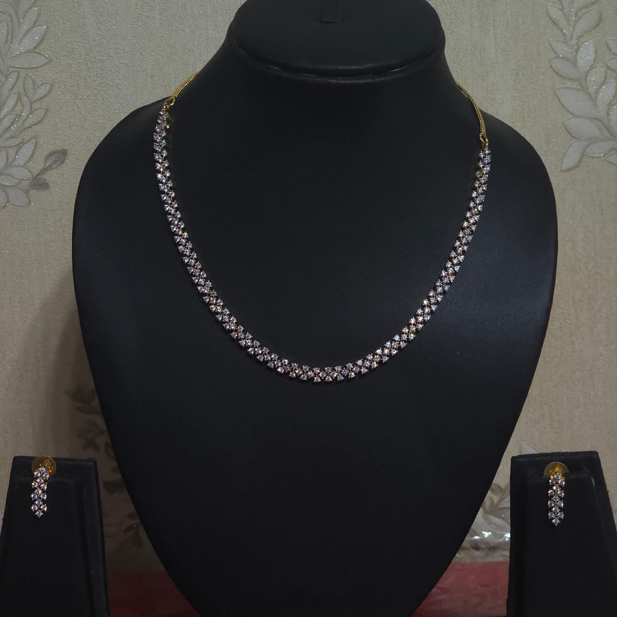 Premium daimond finish necklace set product code N90