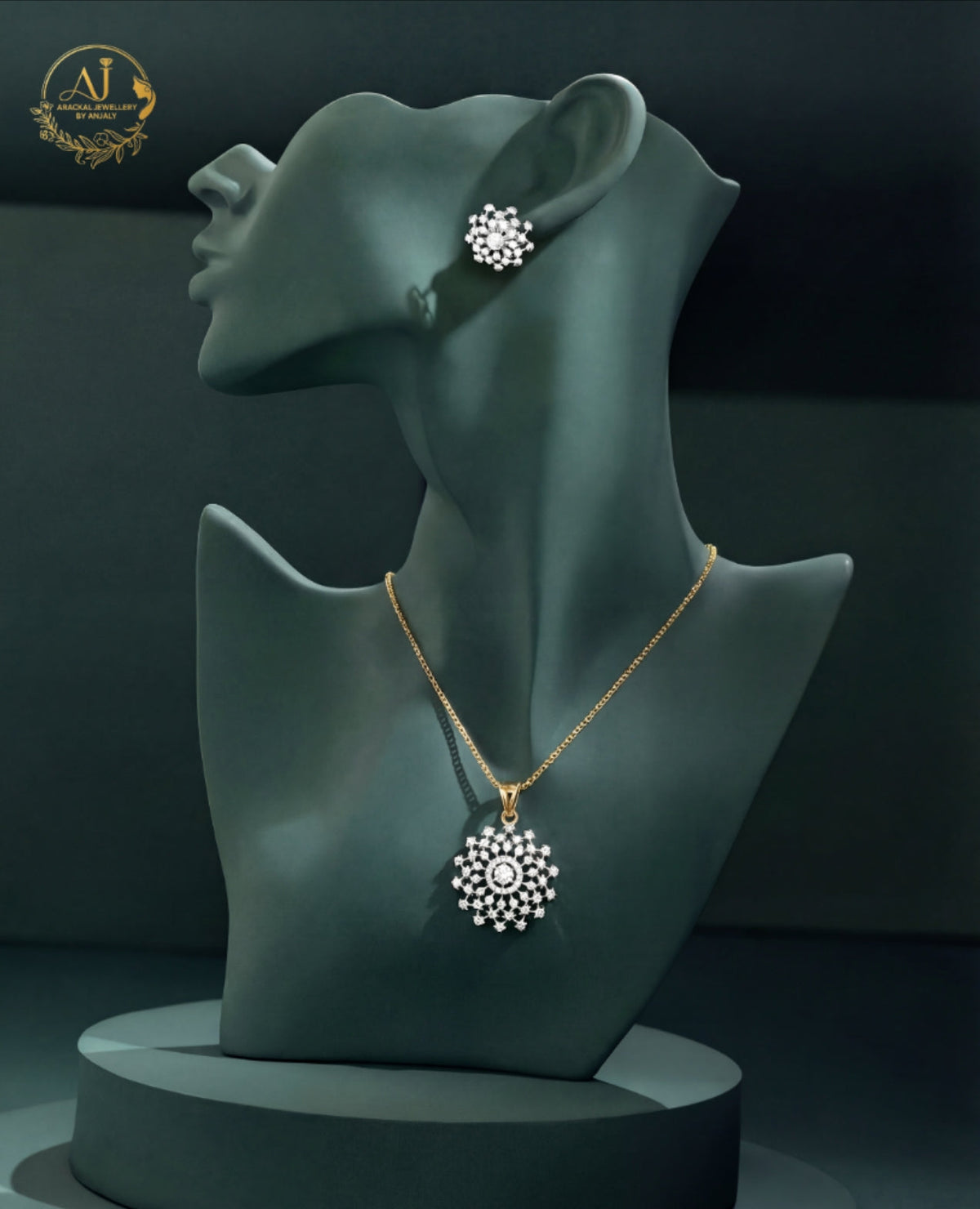 Our best seller night party wear diamond finish repolishable pendant set product code N170