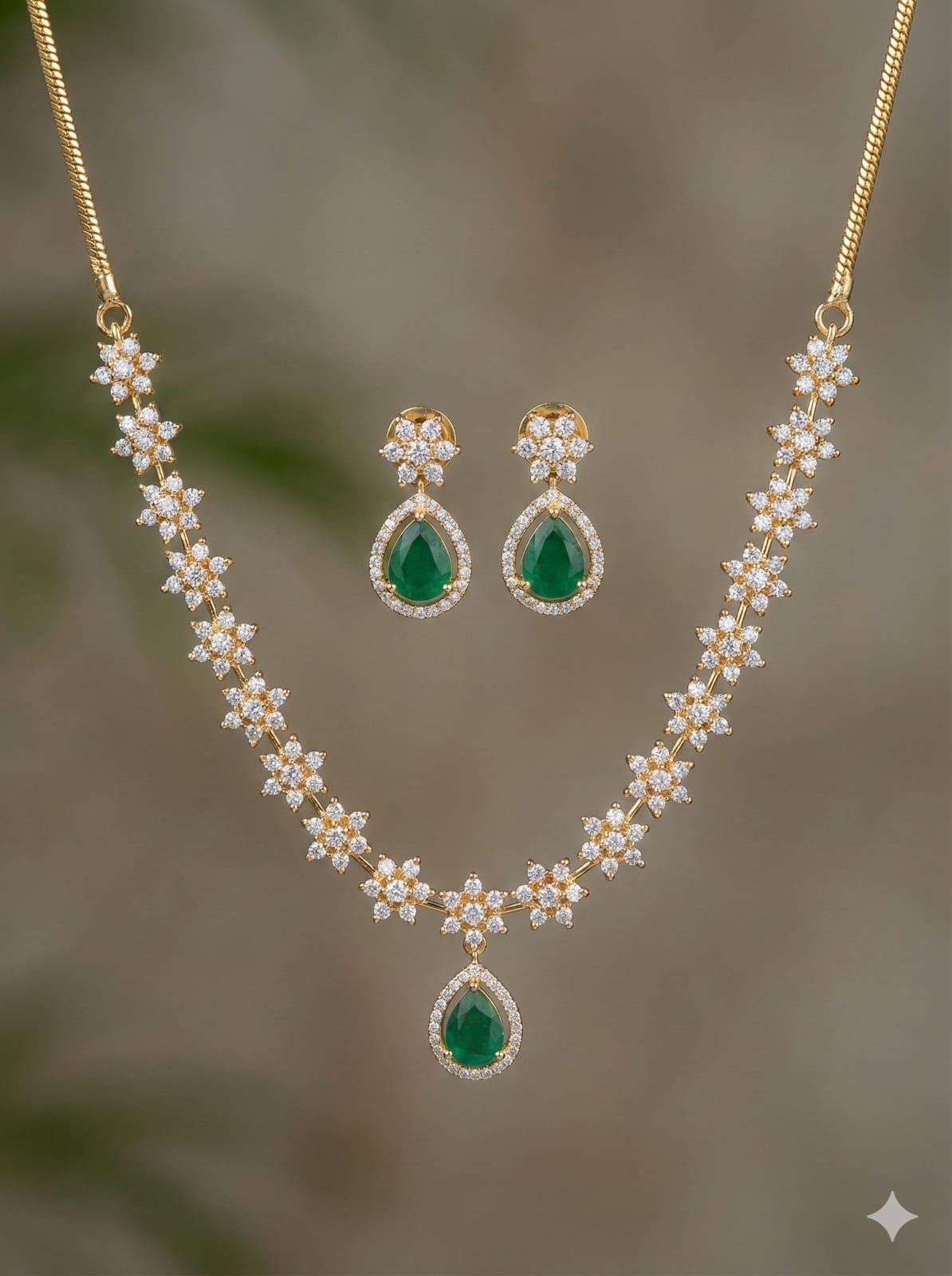 Premium daimond finish star necklace product code 32